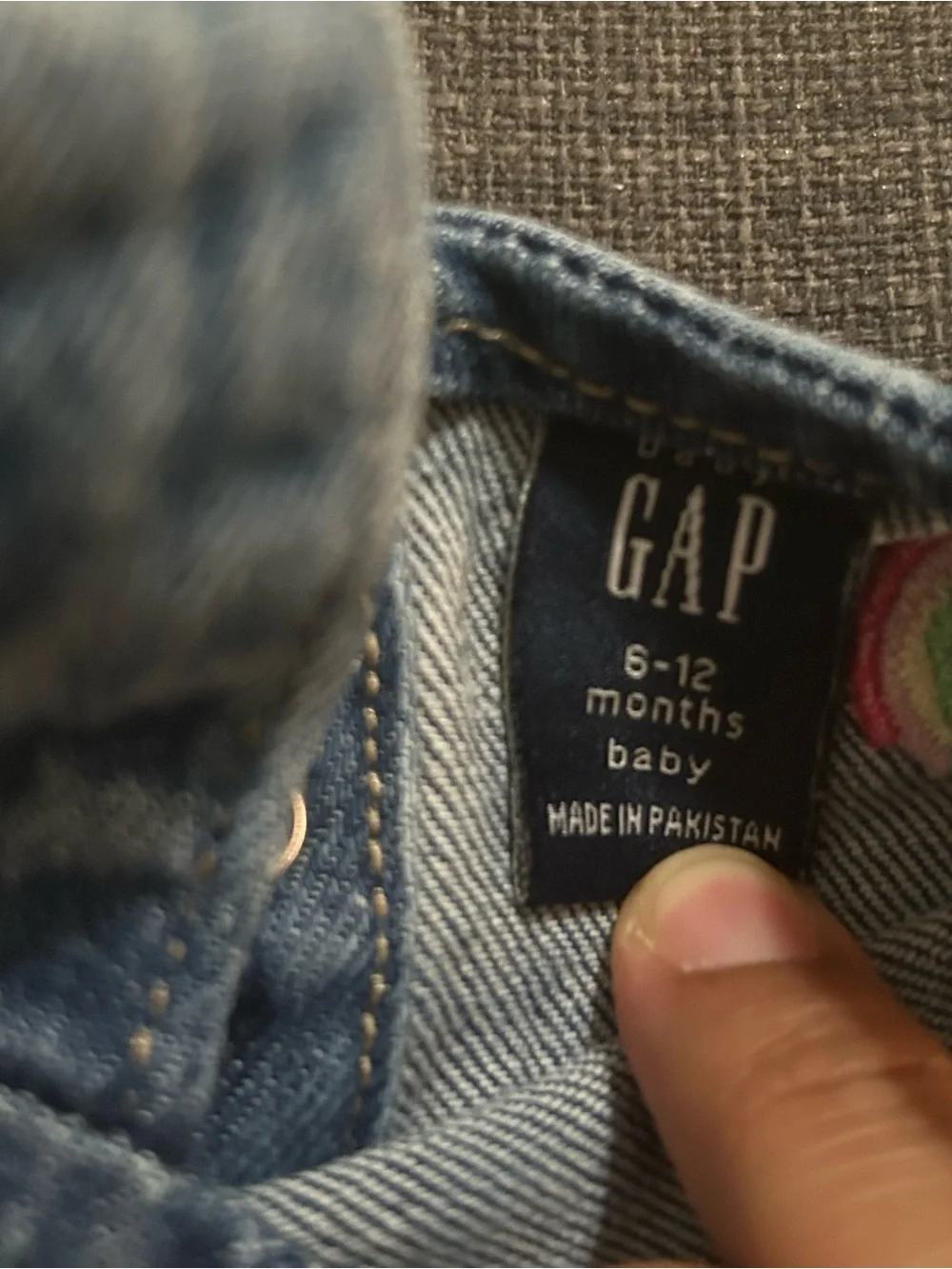 Babygirl GAP jean top